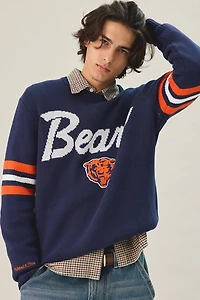 Mitchell & Ness NFL Team Logo Head Coach Crew Neck Sweater