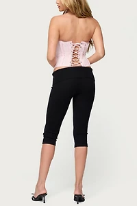 Edikted Naliah Raw Edge Strapless Corset