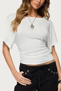 Edikted Abriana Ruched Waist Top