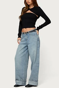 Edikted Knit Two Piece Shrug & Tube Top