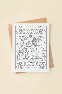 Bobbie Goods Sending Love Puppy Coloring Greeting Card