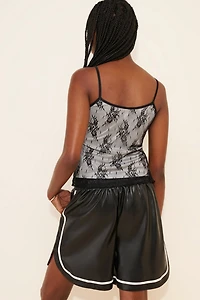 BDG Star Player Vegan Leather Athletic Shorts