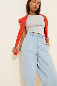 Obey Leah Baggy Double Knee Jeans