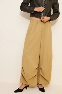 Layered Wide Pleat Pants