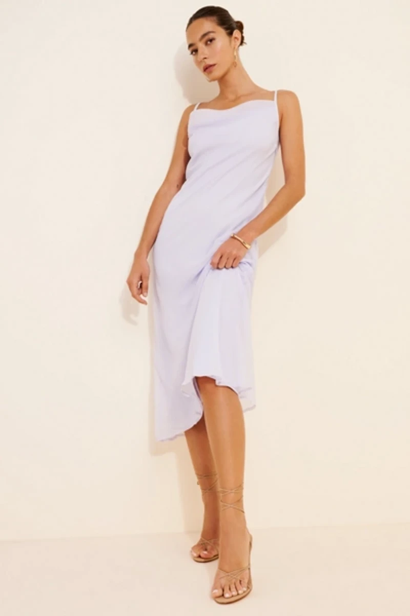 Vero Moda Waterfall Slip Midi Dress