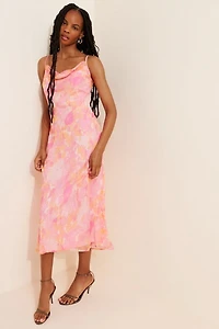 Vero Moda Waterfall Slip Midi Dress
