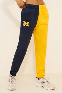Hype and Vice University of Michigan Colorblock Sweatpants