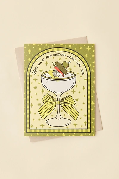 Boss Dotty Extra Dirty Martini Birthday Card