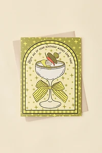 Boss Dotty Extra Dirty Martini Birthday Card