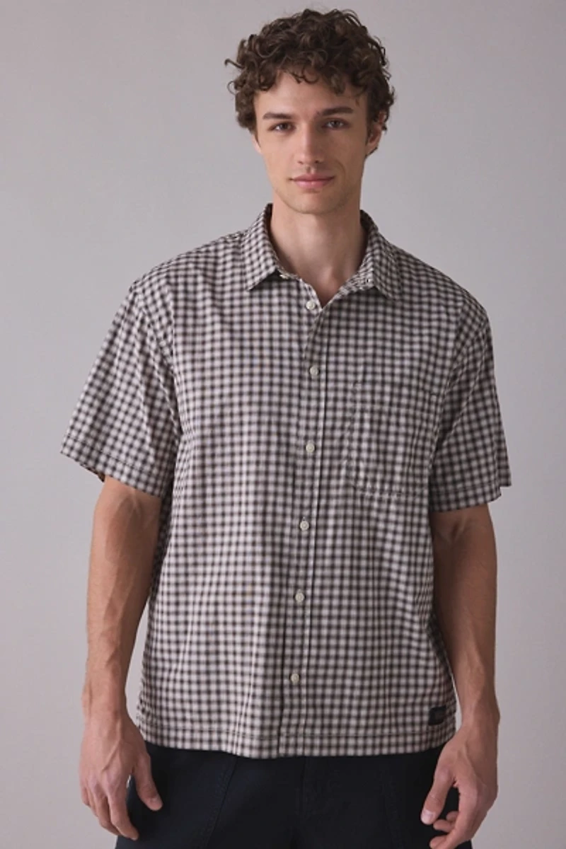 Vans Larkspur Mini Plaid Short Sleeve Shirt