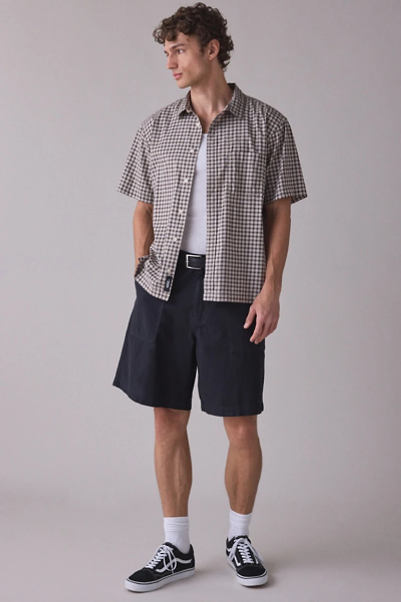 Vans Larkspur Mini Plaid Short Sleeve Shirt