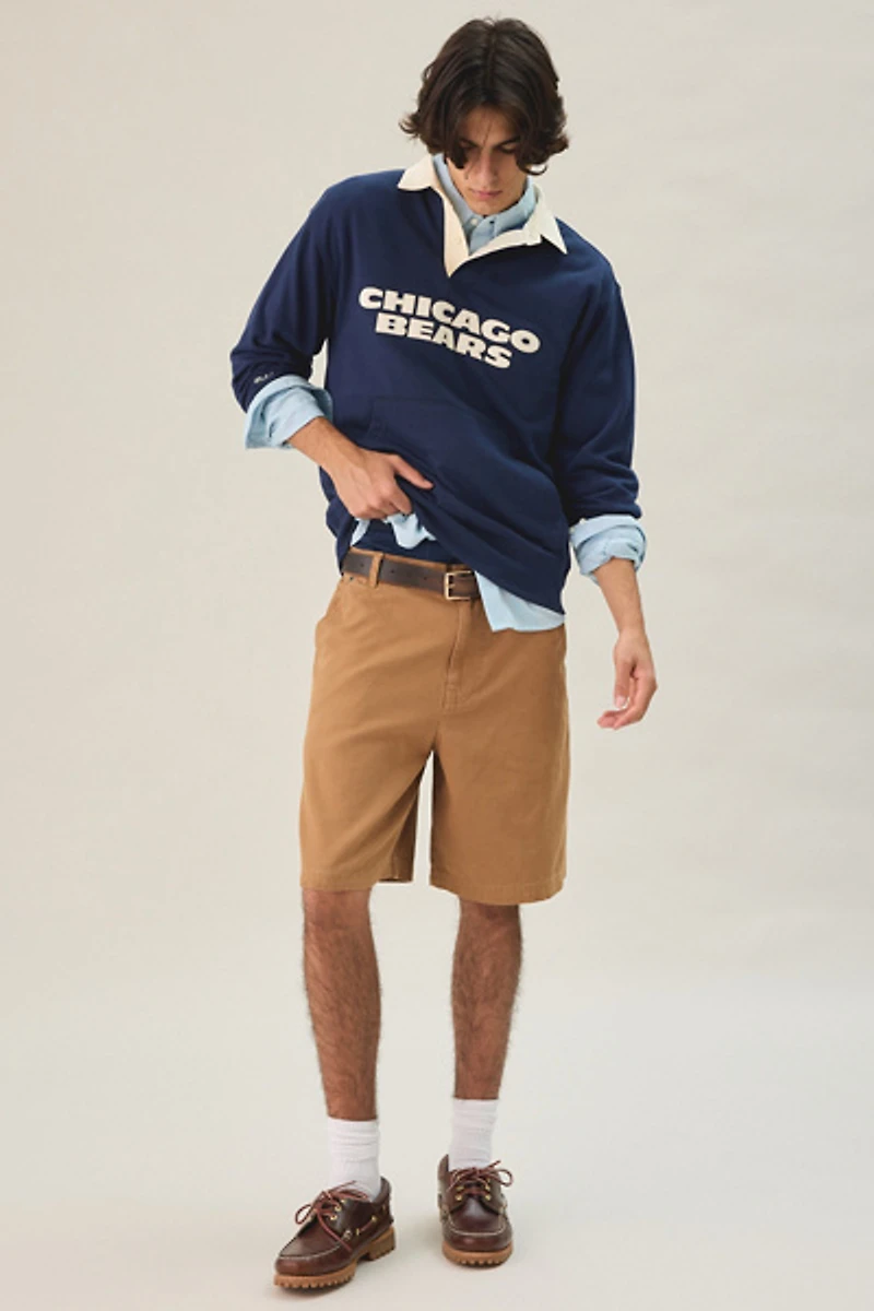 Mitchell & Ness NFL Retro Roots French Terry Polo Sweatshirt