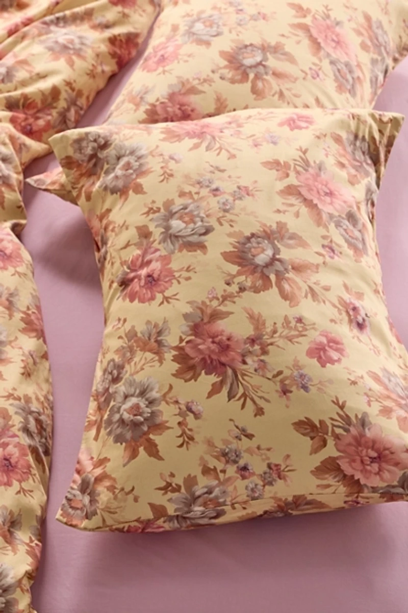 Gemma Floral Printed Cotton Sateen Sham Set