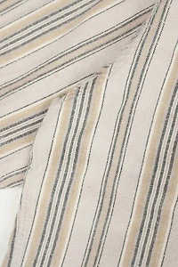 Vintage Striped Flannel Button-Down Shirt