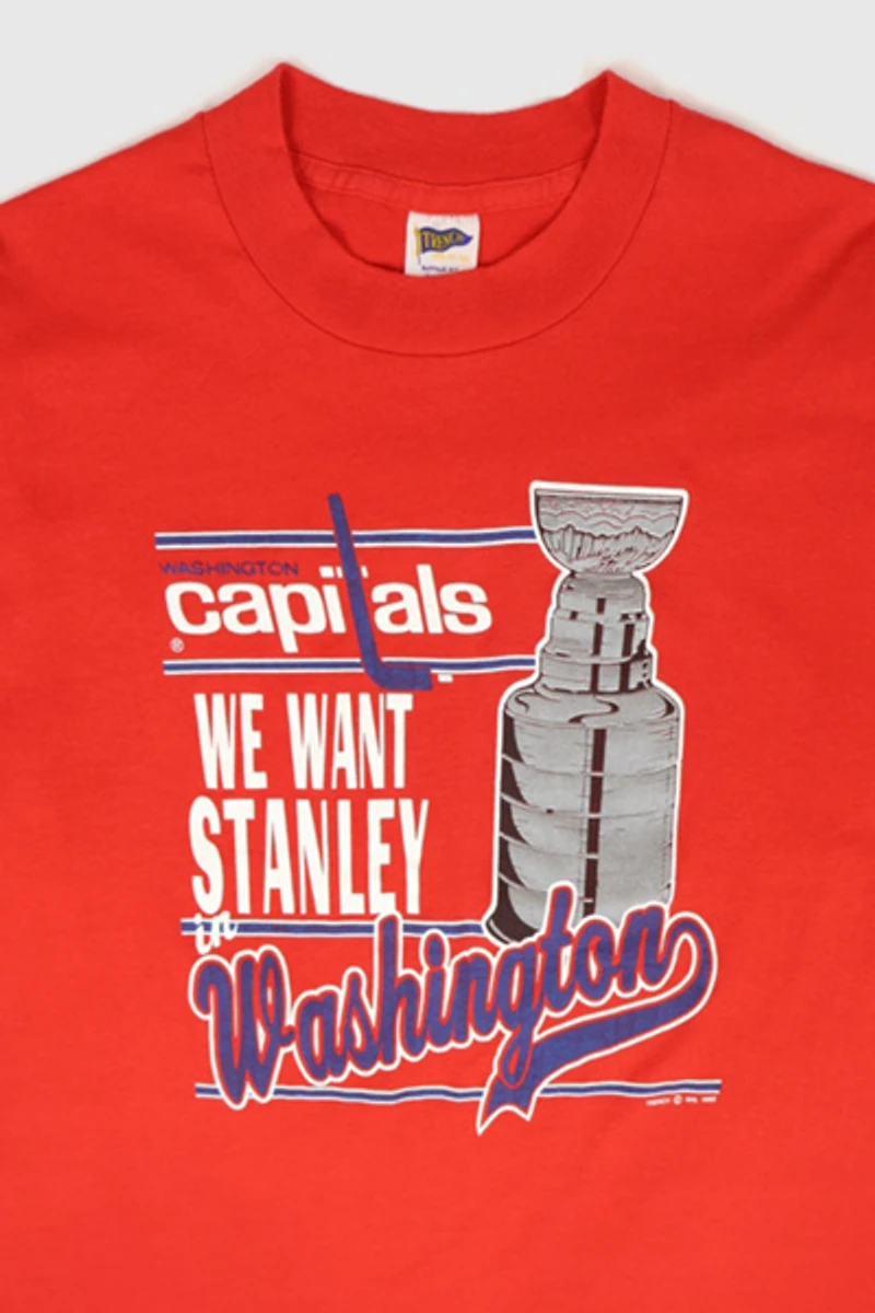 Vintage Washington Capitals We Want Stanley Tee
