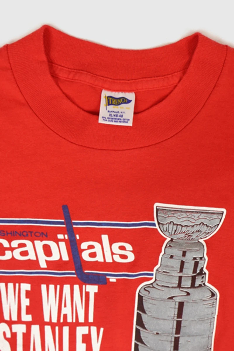 Vintage Washington Capitals We Want Stanley Tee
