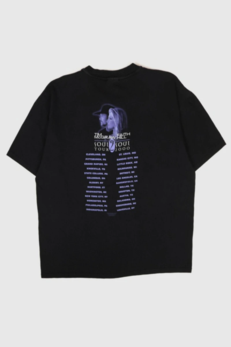 Vintage Tim Mcgraw and Faith Hill Soul 2 Soul Tour 2000 Tee