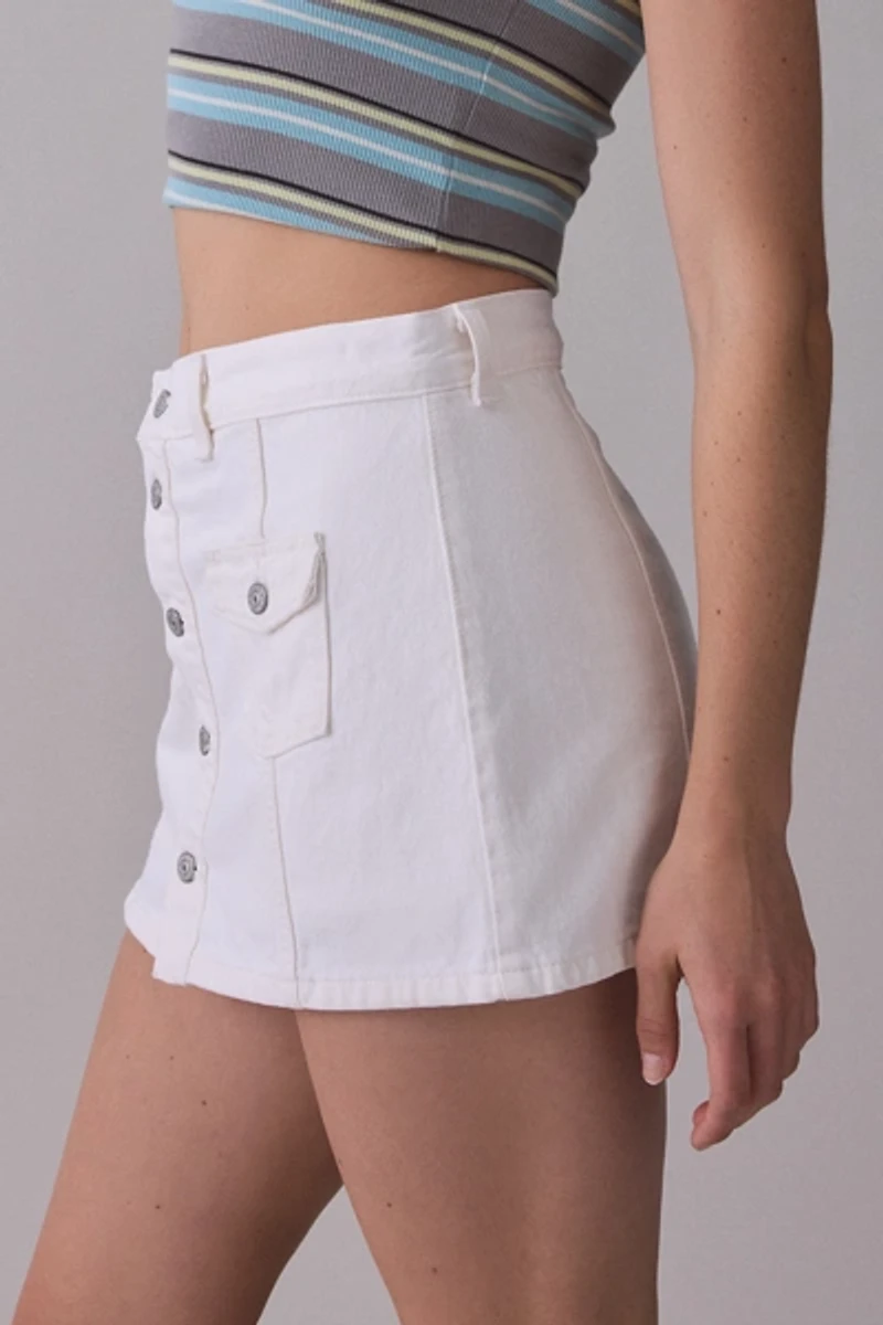 Levi’s® Button-Front Denim Mini Skort