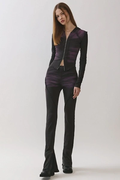 Personal Code Dusk Washed Ribbed Flare Pants