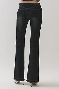 Personal Code Zylah Frayed Ruch Flared Pants