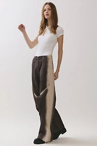 Personal Code Dusk Spray Effect Cut Out Pants