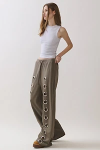 Personal Code Xena Sweatpants With Oversize Grommet Details