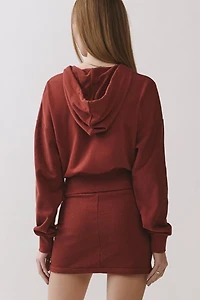 Personal Code Ami Cropped Zip-Up Hoodie