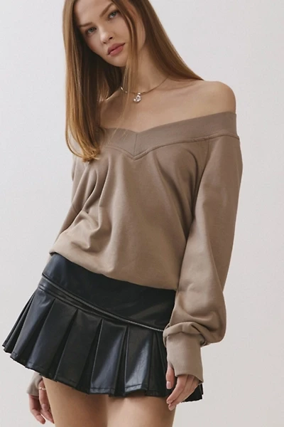 Personal Code Ophelia Off The Shoulder Sweatshirt