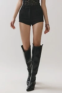 Personal Code Marybell Suede Micro Shorts