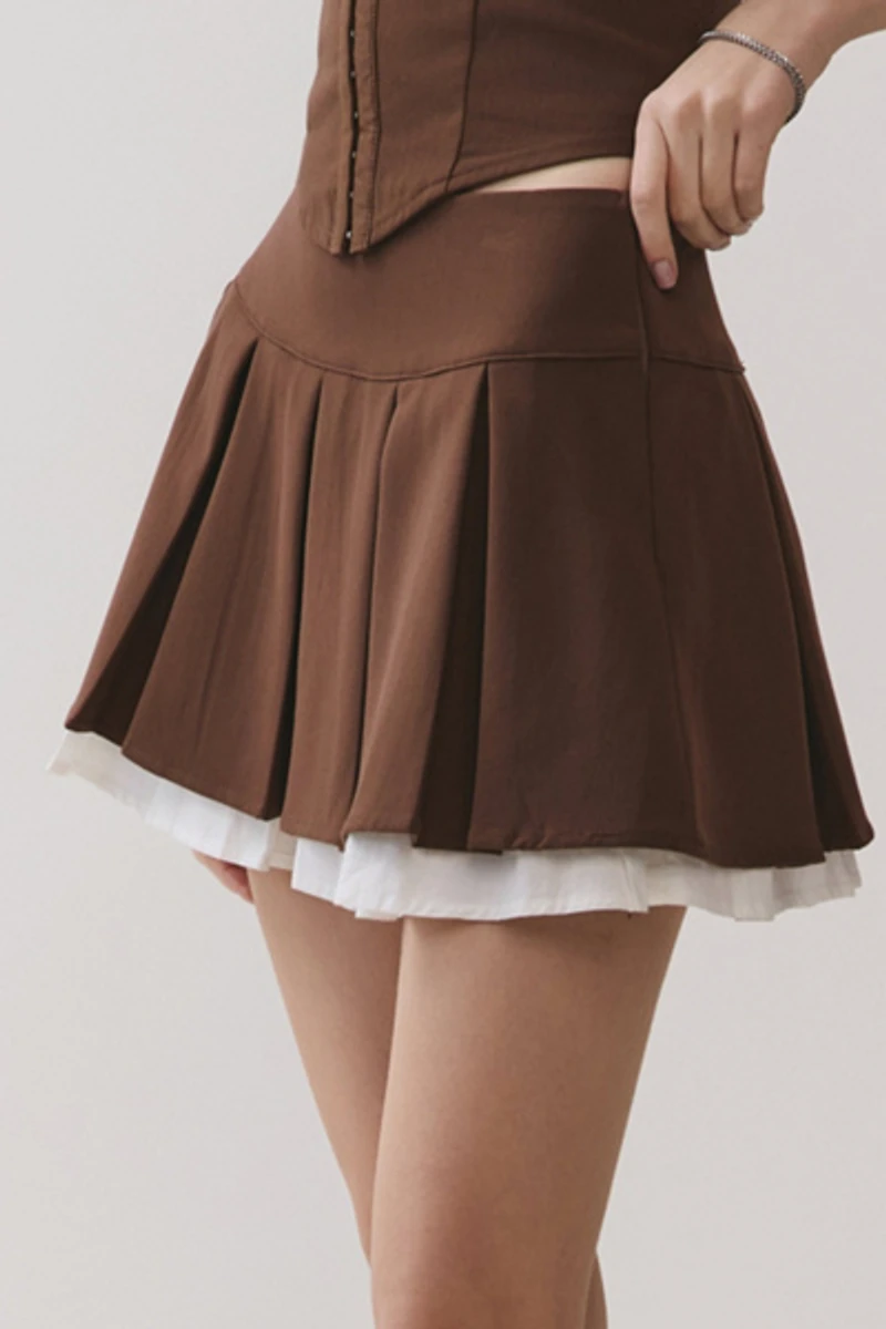 Personal Code Freya Pleated Mini Skirt