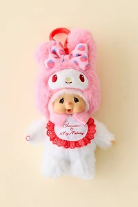 Monchhichi Chimutan X Sanrio My Melody UO Exclusive Plushie Keychain