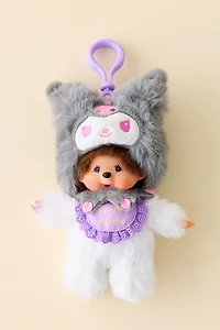 Monchhichi X Sanrio Kuromi UO Exclusive Plushie Keychain