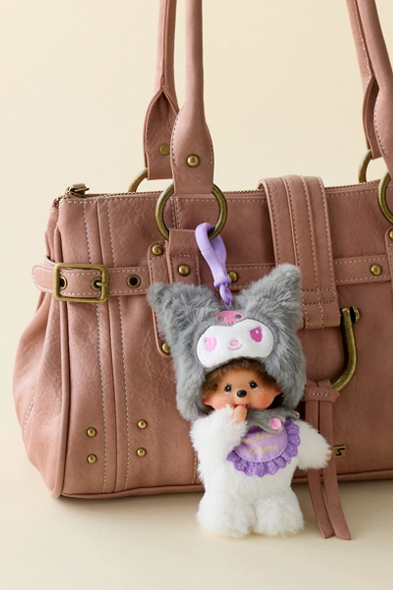 Monchhichi X Sanrio Kuromi UO Exclusive Plushie Keychain