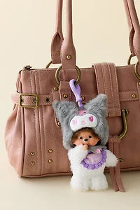 Monchhichi X Sanrio Kuromi UO Exclusive Plushie Keychain