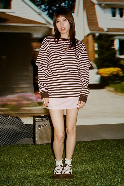 Vans Twofer Striped Layered Long Sleeve Shirt