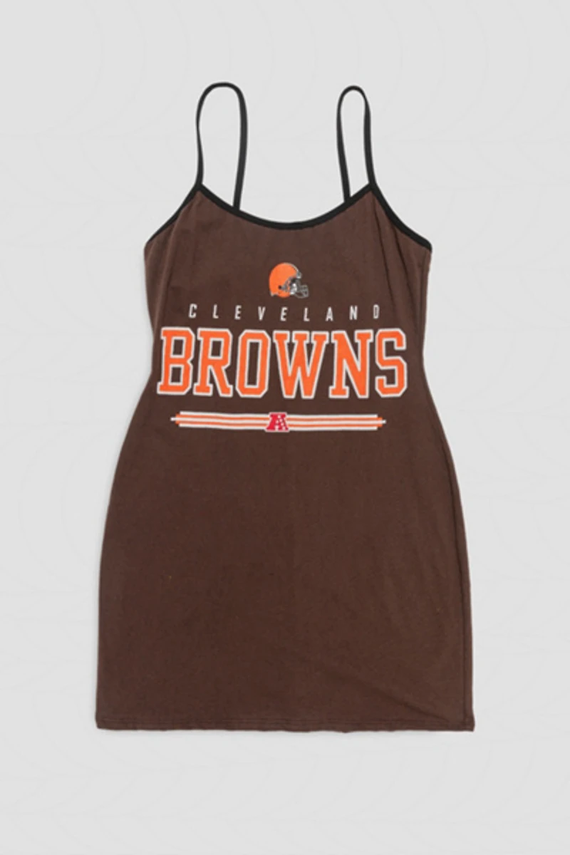 Frankie Collective Rework Cleveland Browns Football Mini Dress