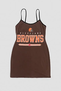 Frankie Collective Rework Cleveland Browns Football Mini Dress