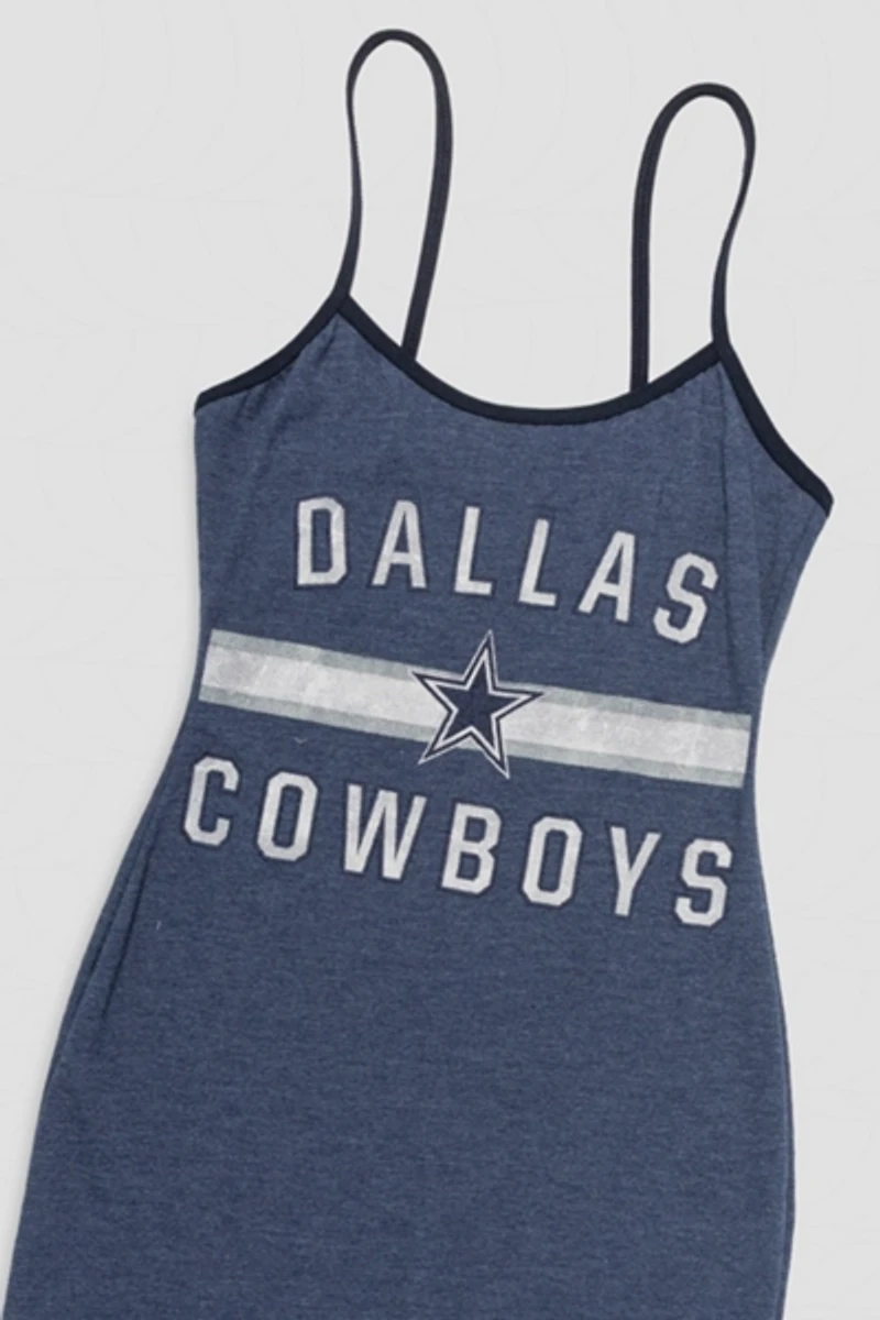 Frankie Collective Rework Dallas Cowboys Football Mini Dress