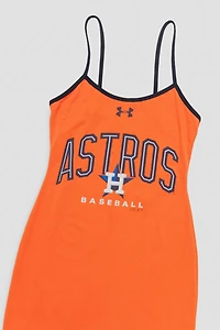 Frankie Collective Rework Houston Astros Baseball Mini Dress