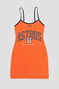 Frankie Collective Rework Houston Astros Baseball Mini Dress