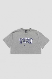 Frankie Collective Rework TCU Horned Frogs Football Crop Tee