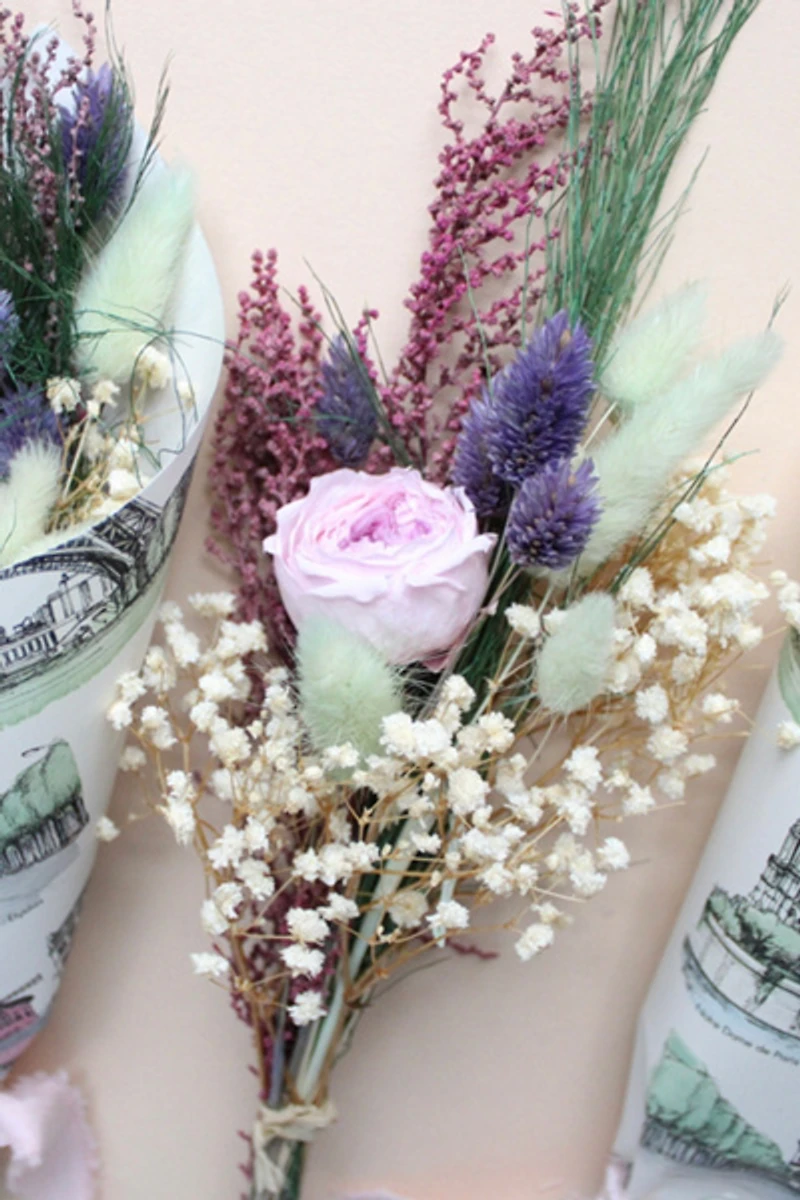 Roxanne’s Dried Flowers Petite Paris Bouquet