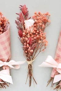 Roxanne’s Dried Flowers Petite Pretty In Pink Bouquet