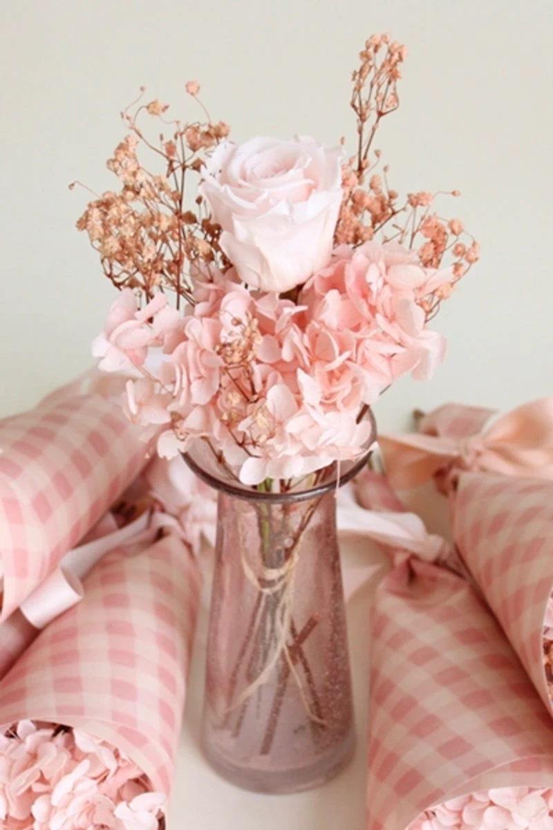 Roxanne’s Dried Flowers Pretty In Pink Bouquet