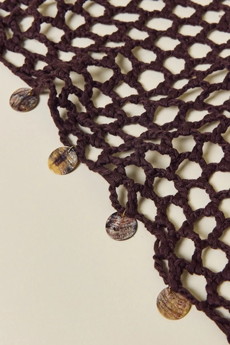 Crochet Shell Trim Sarong