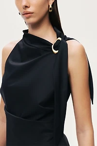 Nocturne Asymmetric Buckled Blouse