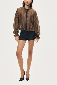 Nocturne Sheer Zip Jacket