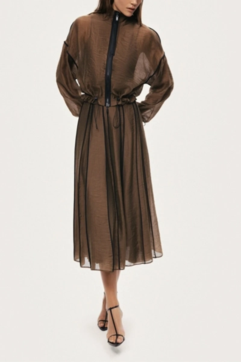 Nocturne Sheer Zip Jacket