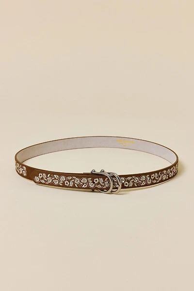 BDG Margot Lace Embroidered Suede Belt