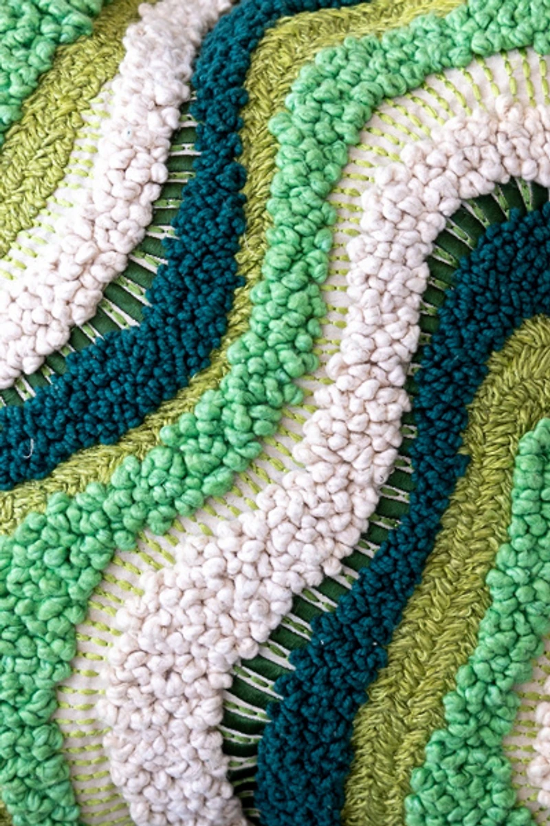 YaYa & Co. Liam Organic Cotton Abstract Pillow